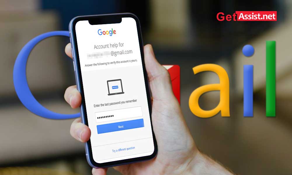 Steps to recover Gmail password with recovery phone number