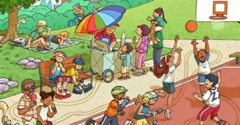Optical Illusion: Find The Hidden Car In The Playground
